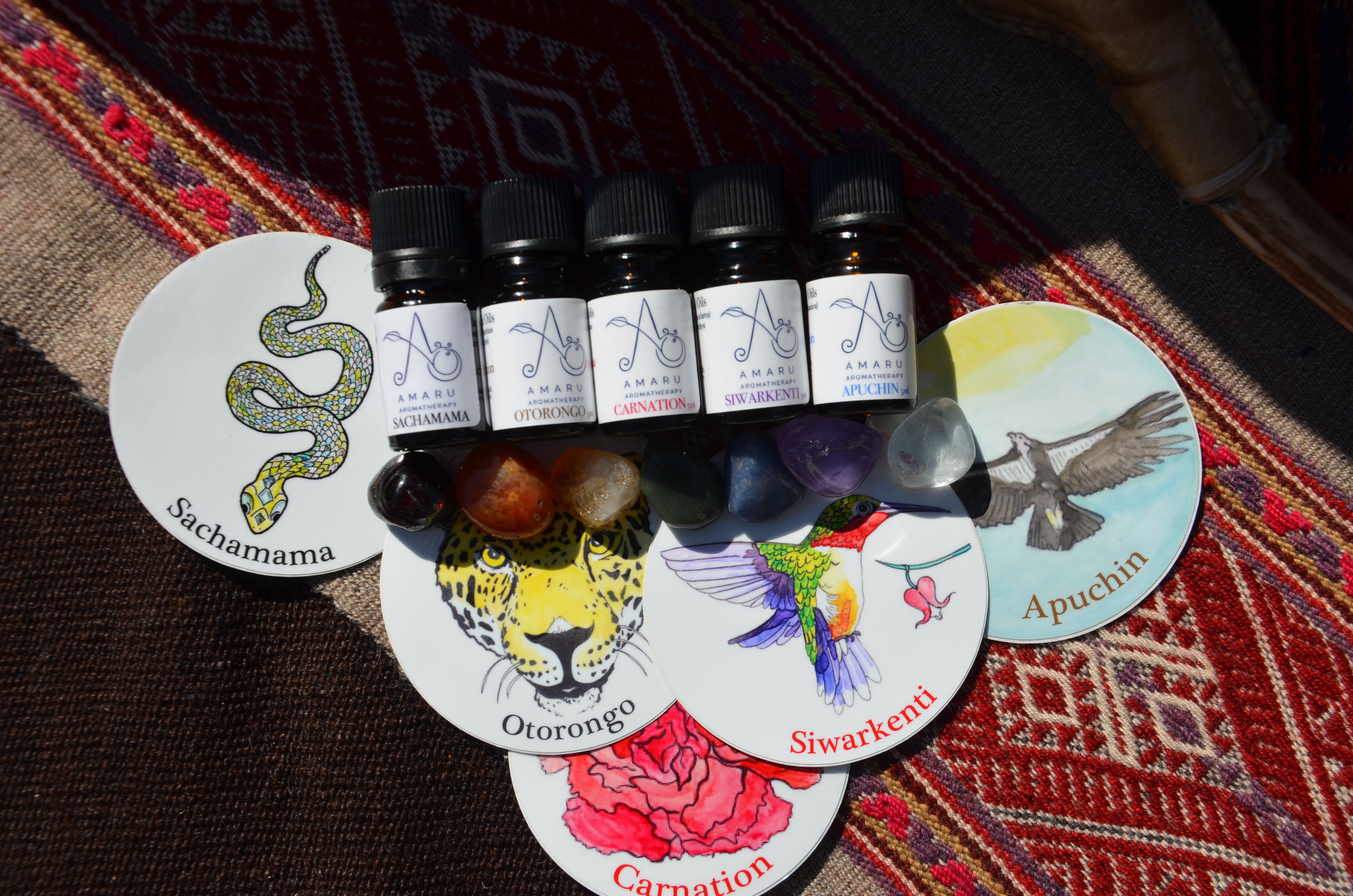 Andean Archetype Essential Oil Collection with Chakra Altar
